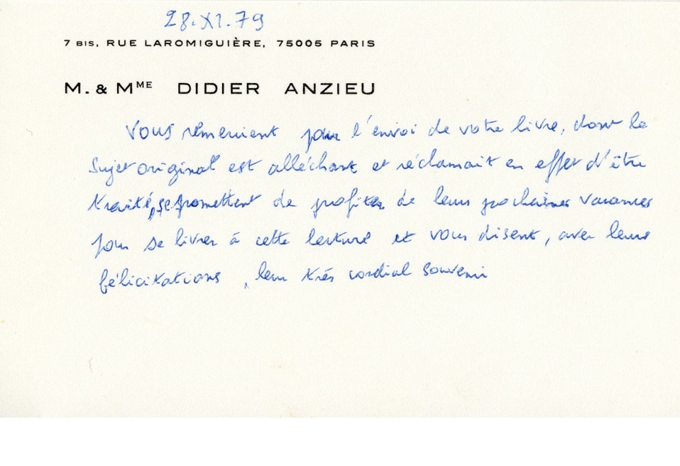 Monsieur Anzieu Didier