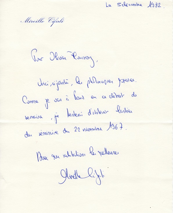 Madame Cifali Mireille
