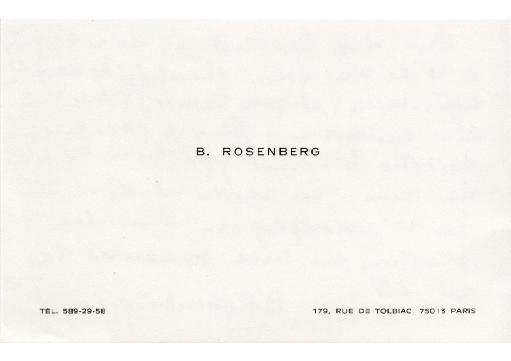Rosenberg Benno