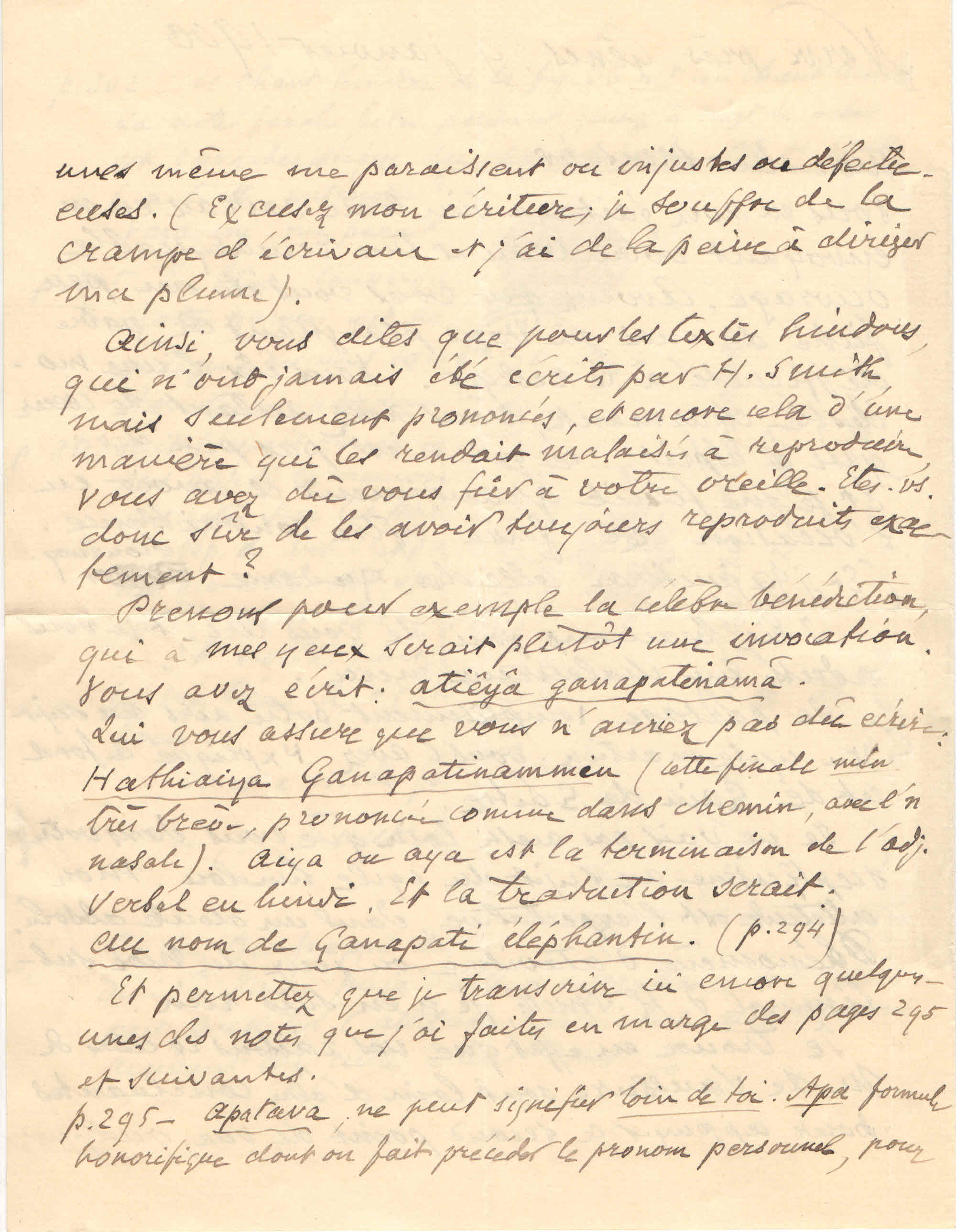 Lettre de M.Auguste Glardon