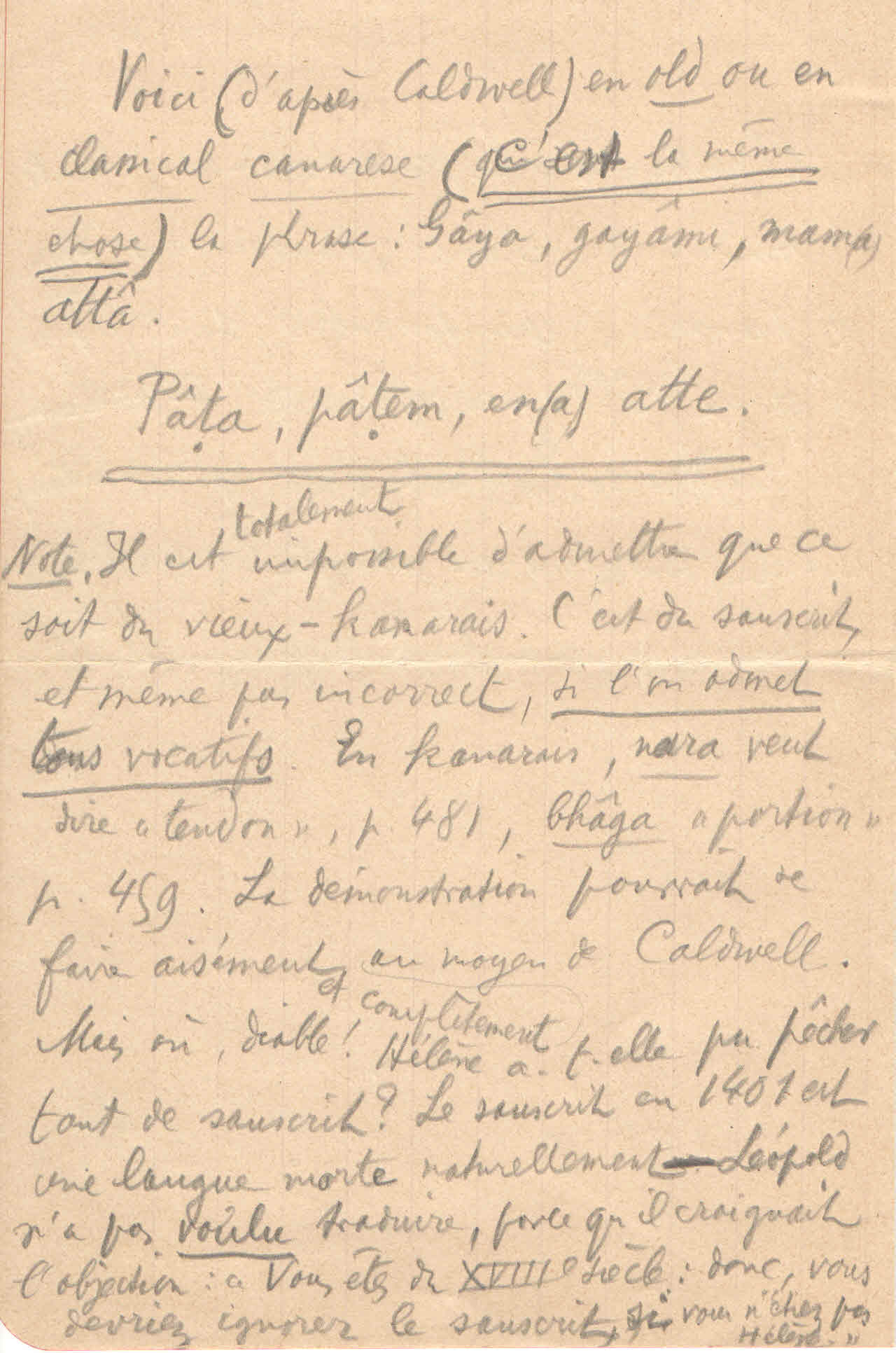 Lettre de Paul Marchot