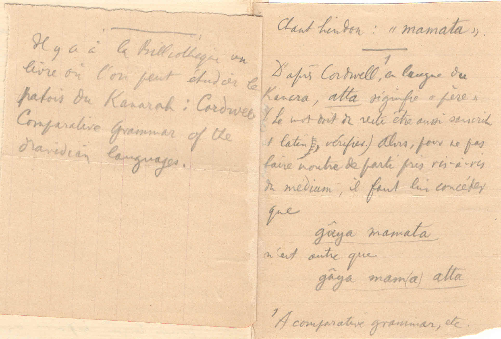 Lettre de Paul Marchot