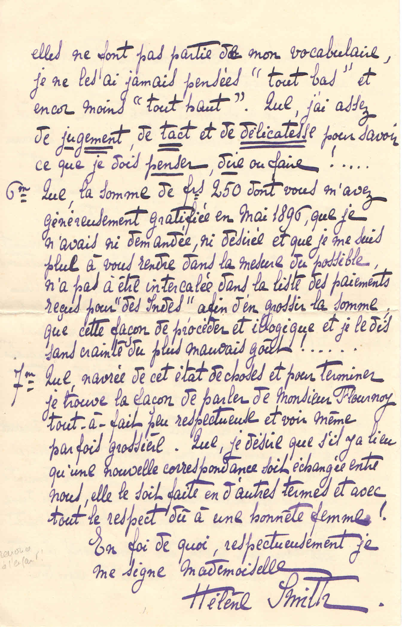 Elise à Théodore, le 6 février 1904