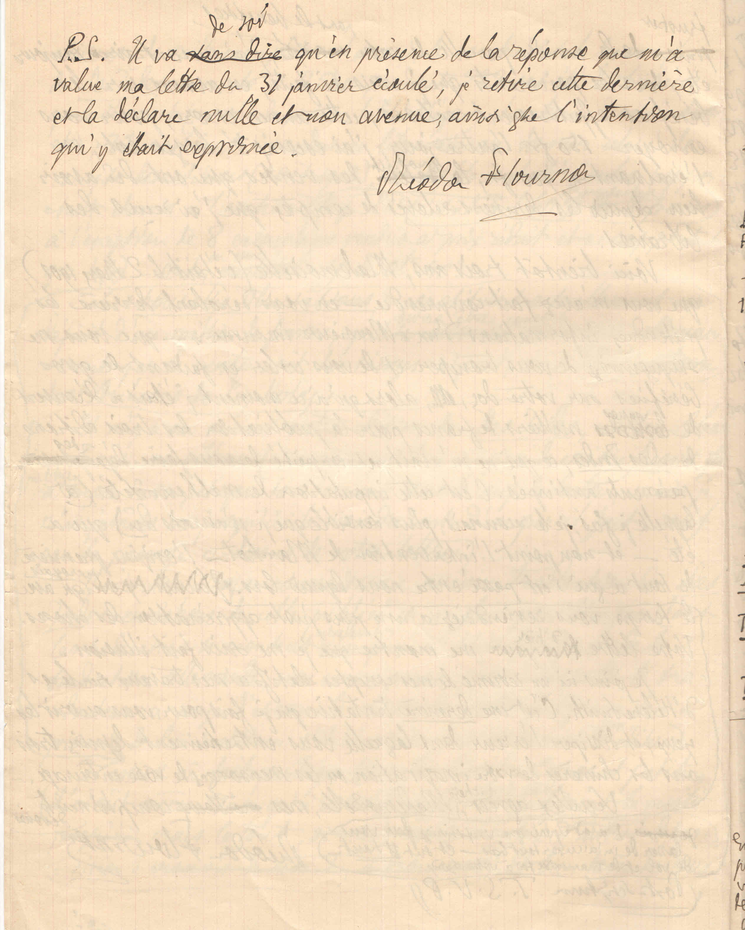 Théodore à Elise, le 4 février 1904