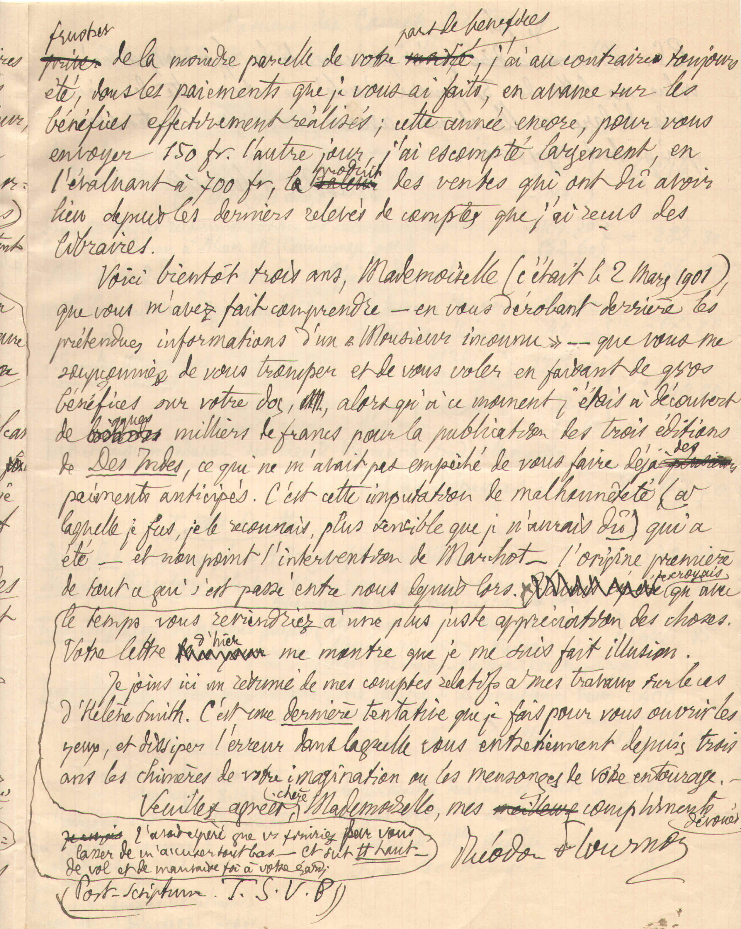 Théodore à Elise, le 4 février 1904