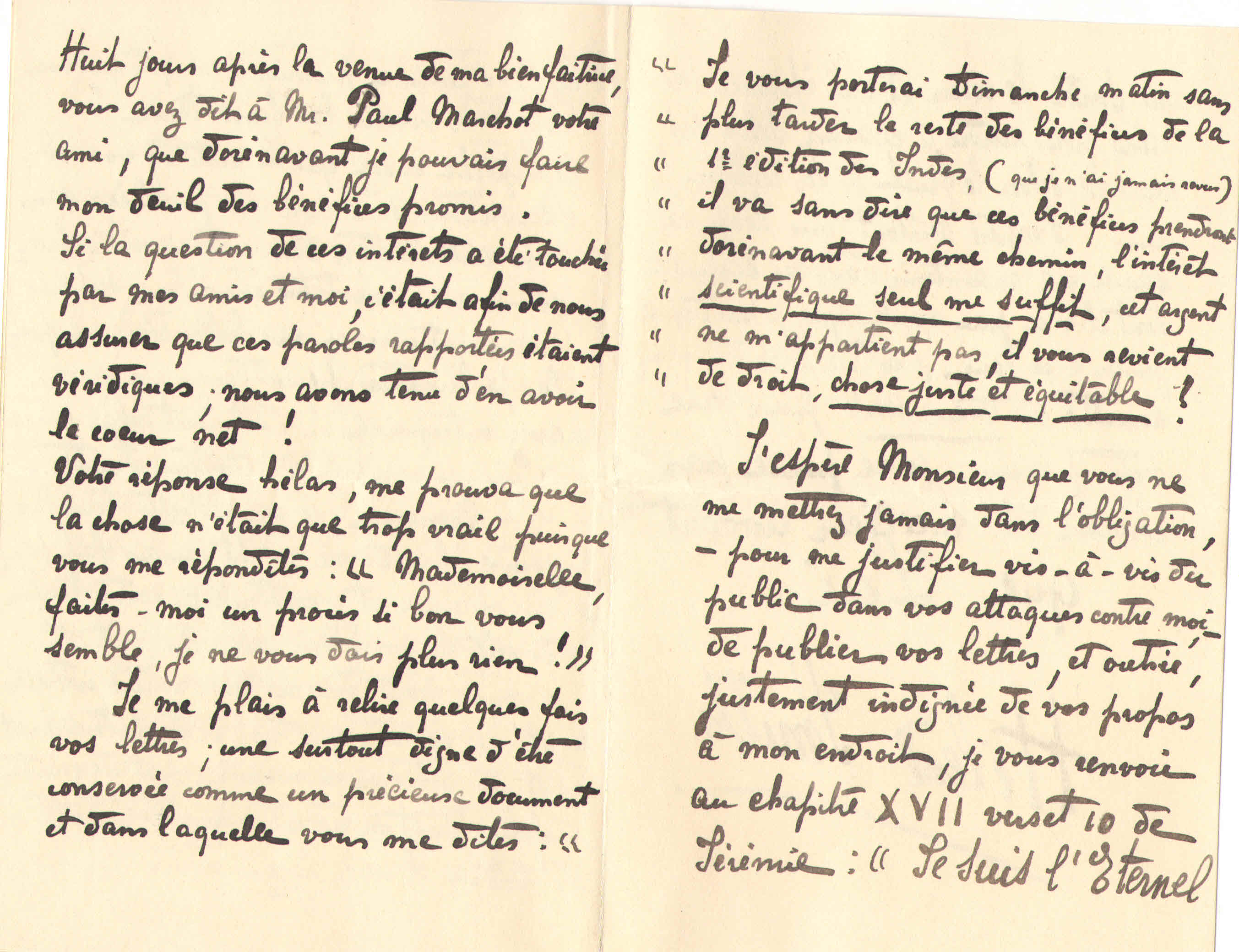 Elise à Théodore, le 4 avril 1902