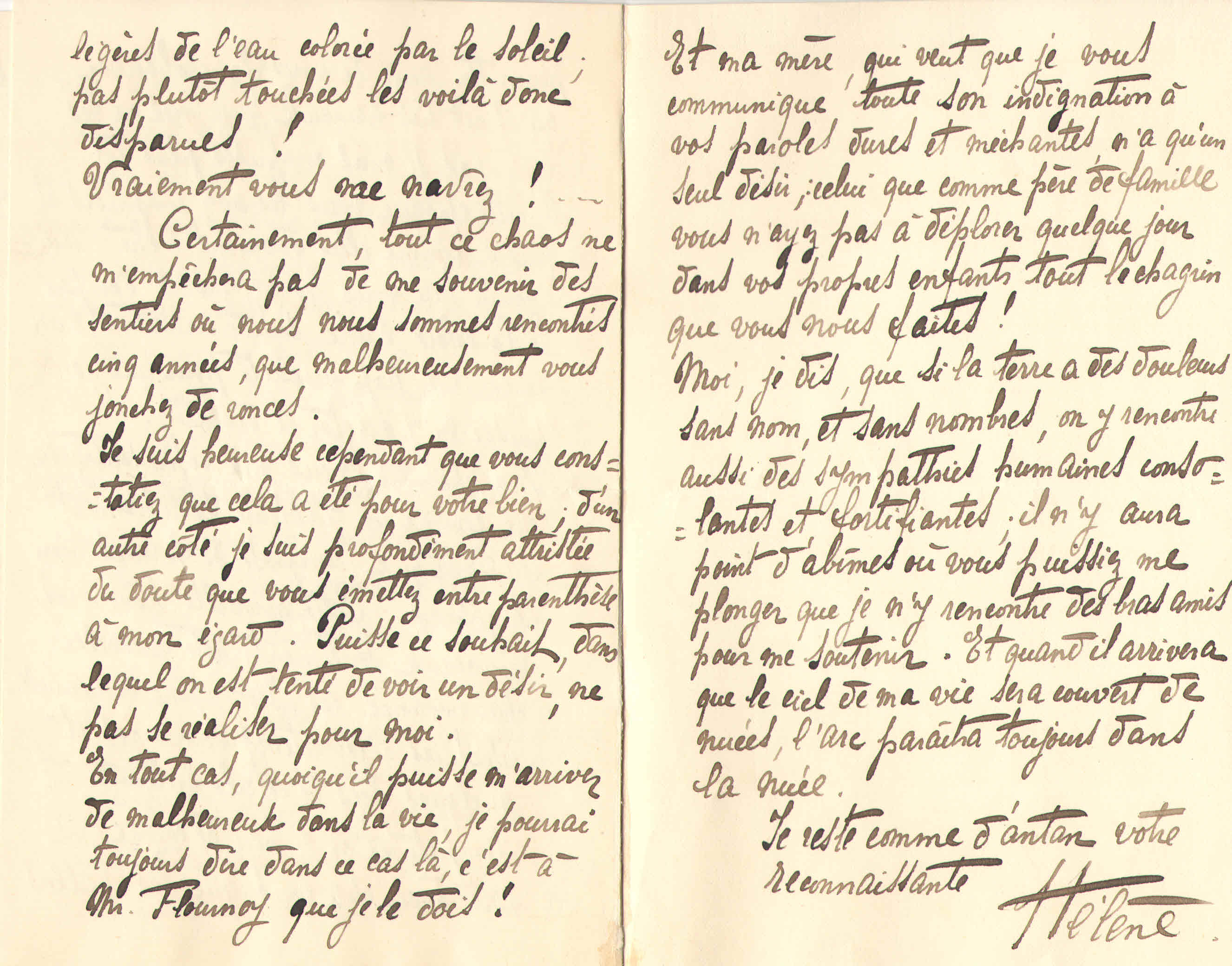 Elise à Théodore, le 10 janvier 1902