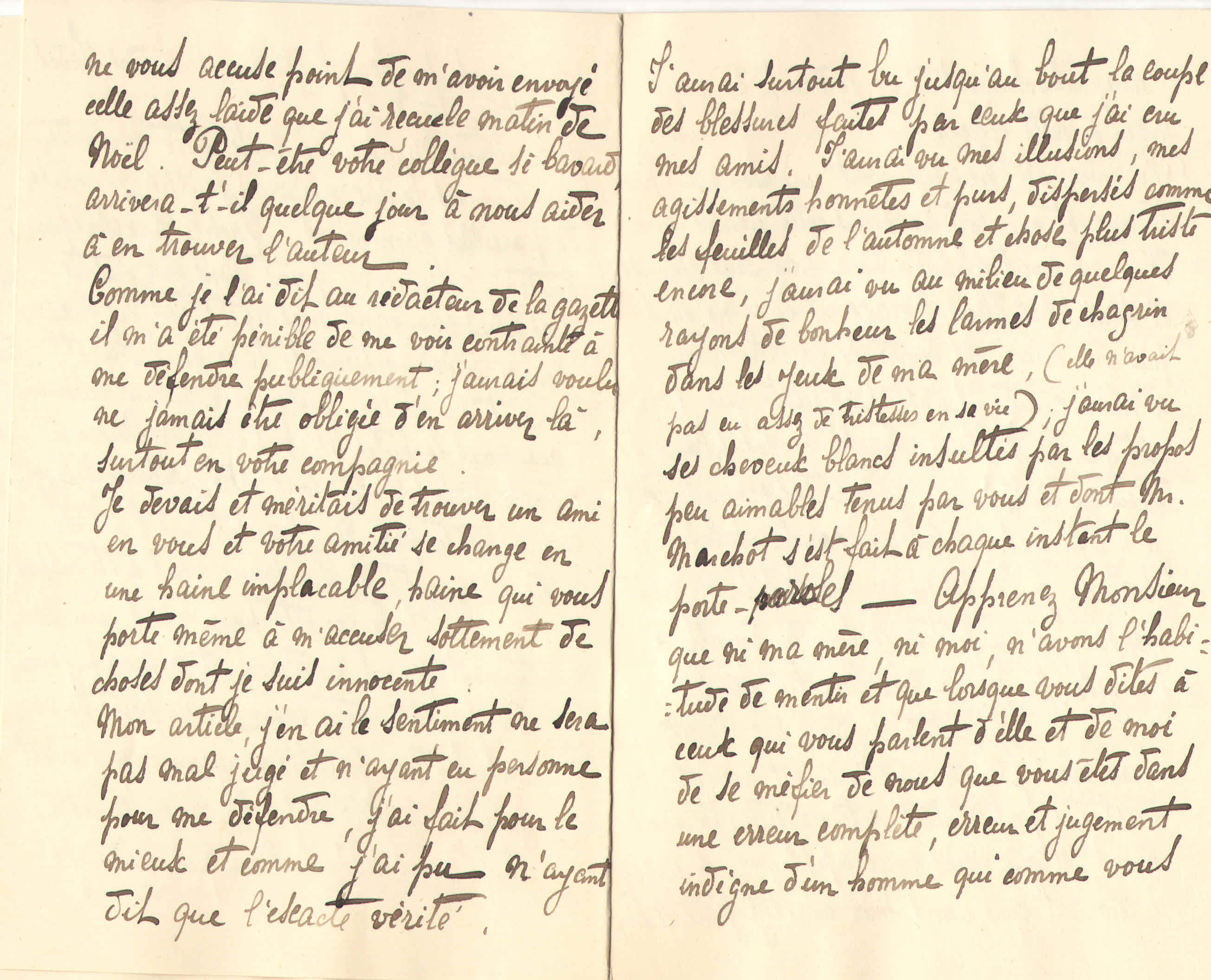 Elise à Théodore, le 10 janvier 1902