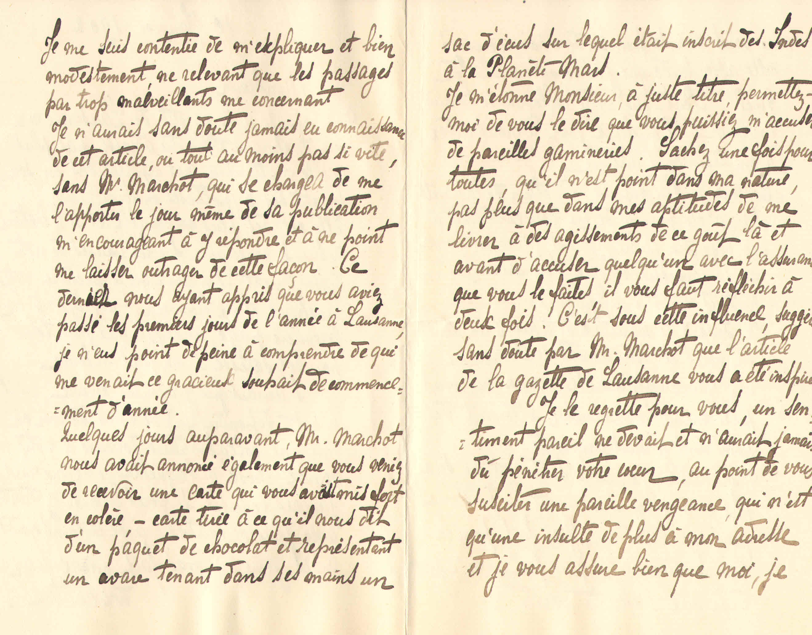 Elise à Théodore, le 10 janvier 1902