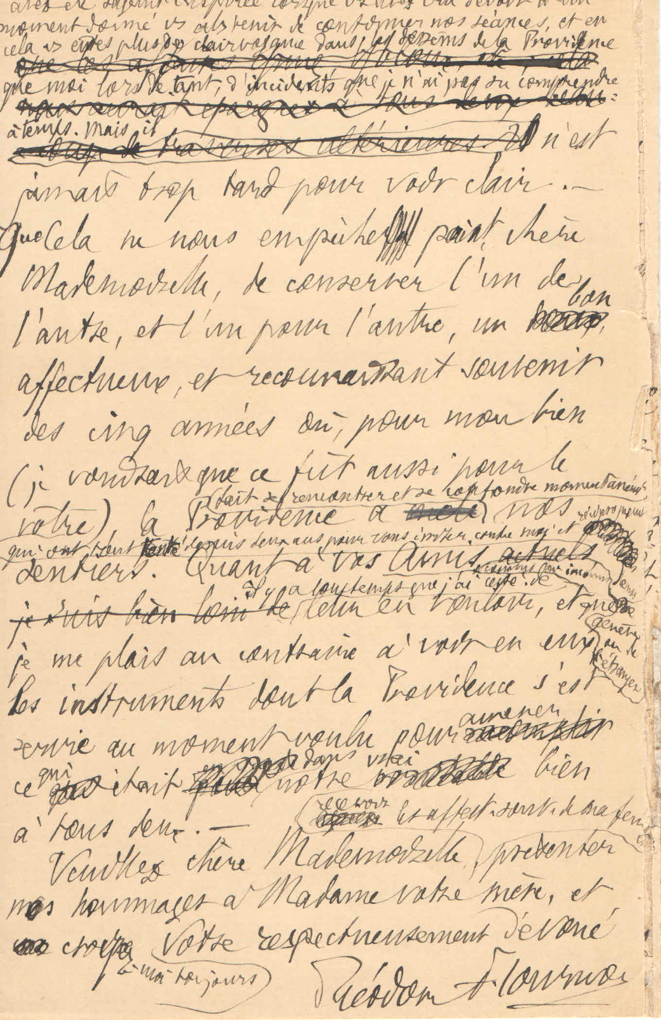 Théodore à Elise, le 9 janvier 1902