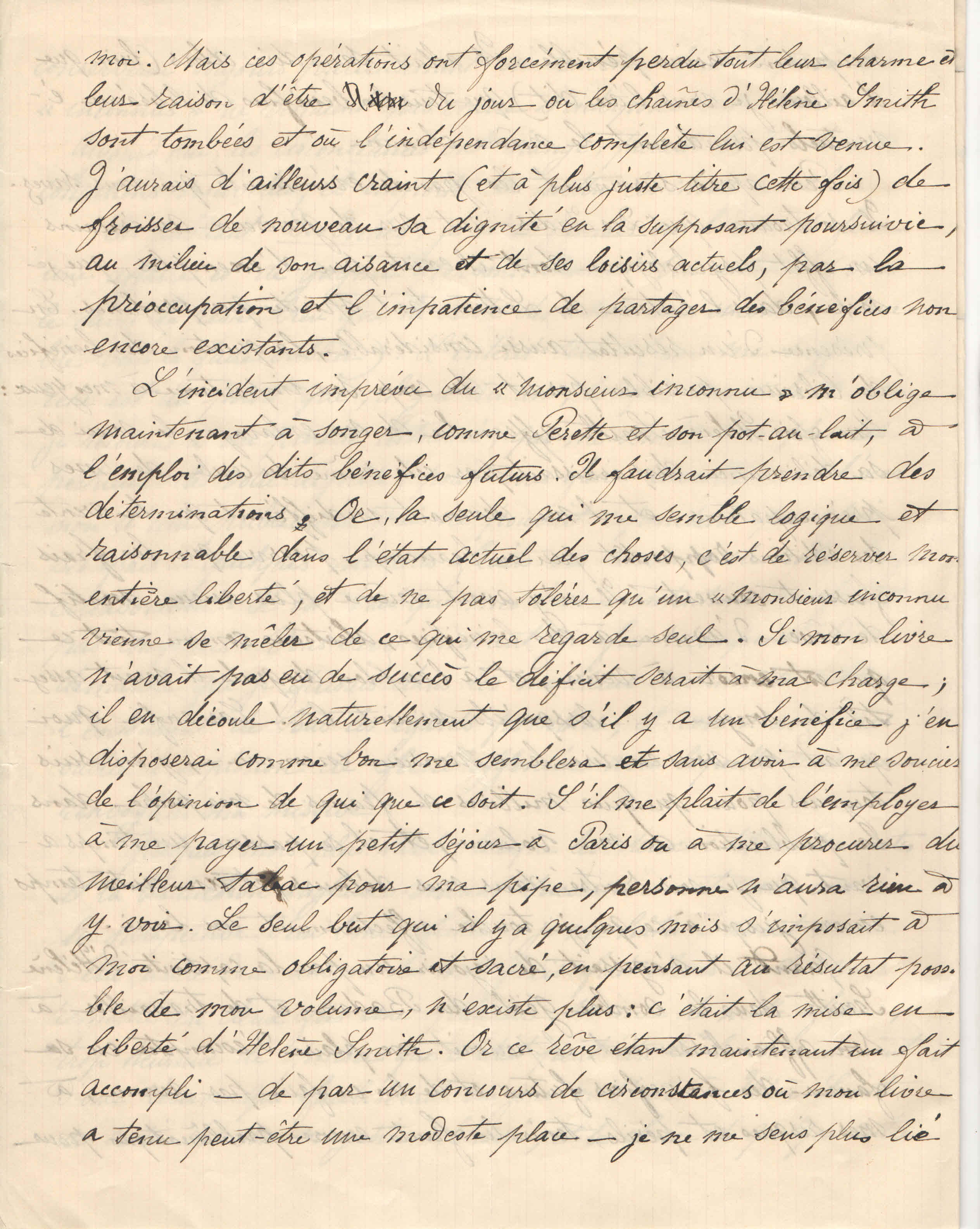 Théodore à Elise, le 2 mars 1901